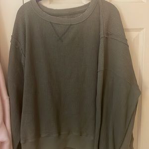 ae waffle knit sweater